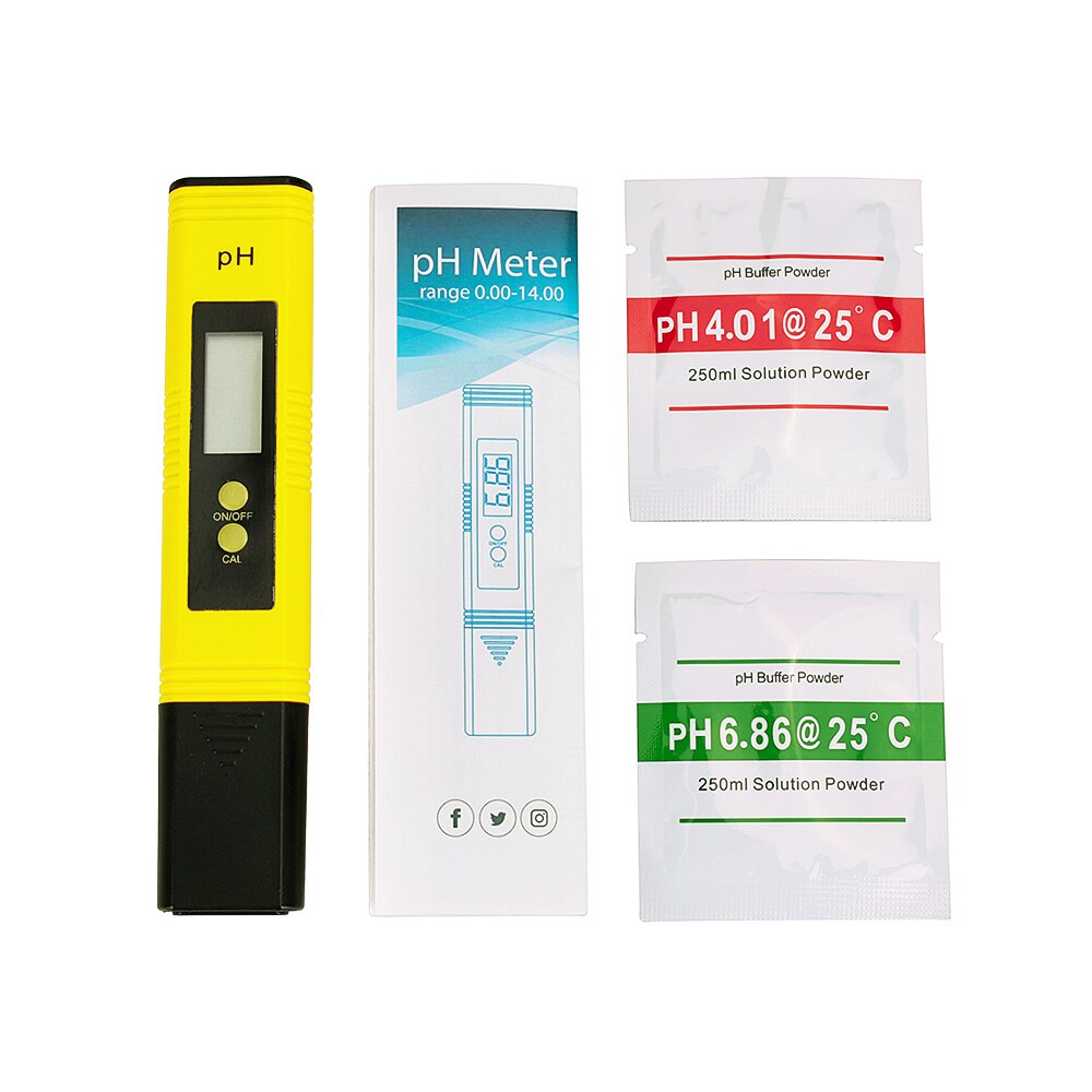 Digital LCD PH Meter Pen of Tester Accuracy 0.01 Aquarium Pool Water Wine Urine Automatic Calibration
