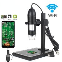 1600X 1000X Digital Microscope Camera 8LED industry Magnifier USB WiFi Endoscope for Smartphone PCB Inspection Tools