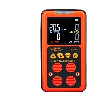 ST8900 Digital Multi Gas Detector 4 in 1 O2 H2S CO LEL Gas Analyzer Oxygen Hydrogen Sulfide Carbon Monoxide Combustible Gas Monitor