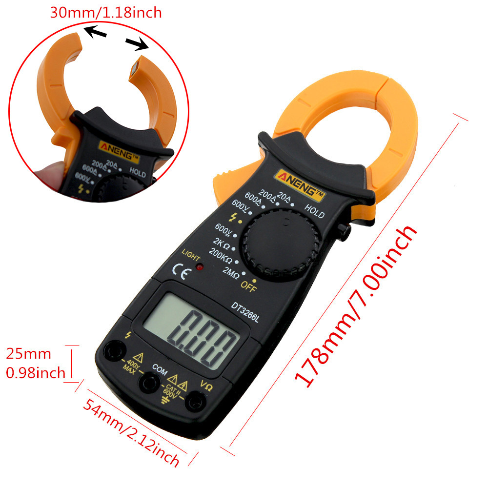 ANENG DT3266L Digital multimeter capacitor tester testers be true transistor tester 2 digit lcd display smt tools rms meter dmm