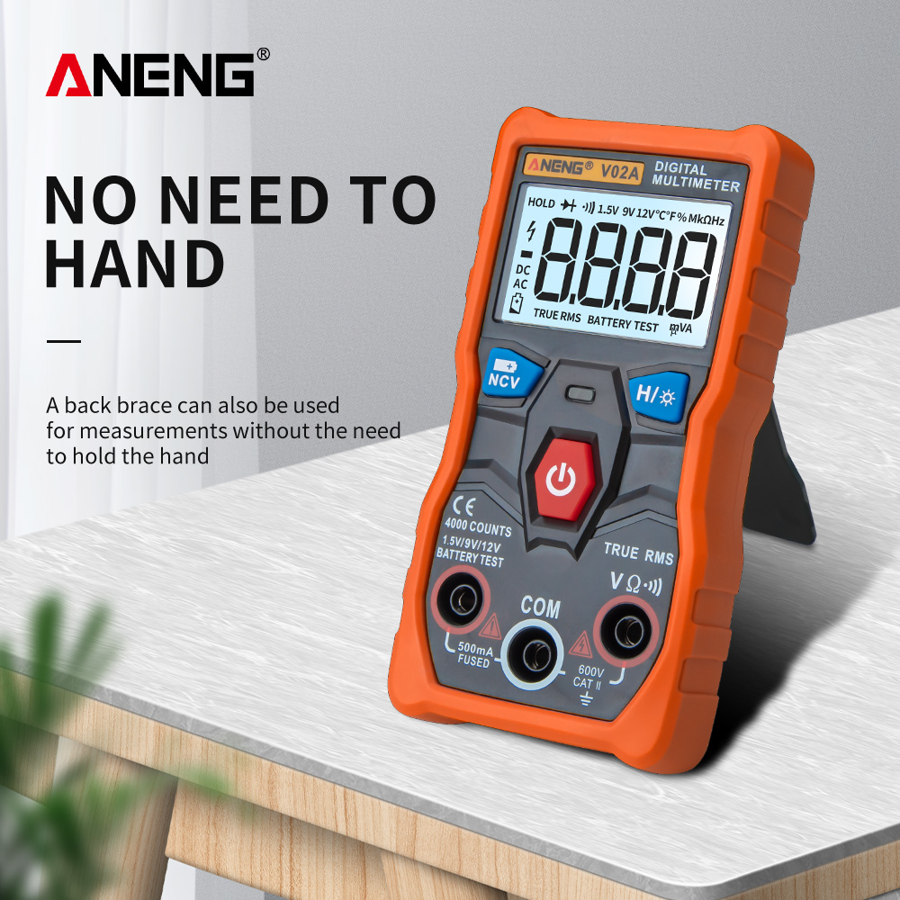 ANENG V02A Measurement Digital Multimeter Counts Digital Multimeter Profesional Capacitor Tester EsrMeter Richmeters Testers