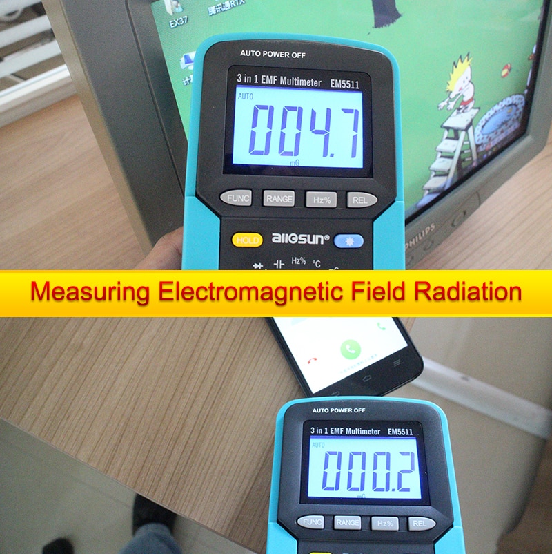 EM5511 3in1 Auto Range  Digital Multimeter Voltmeter Ammeter Ohmmeter DC AC EMF Multimeter Automotive Tester