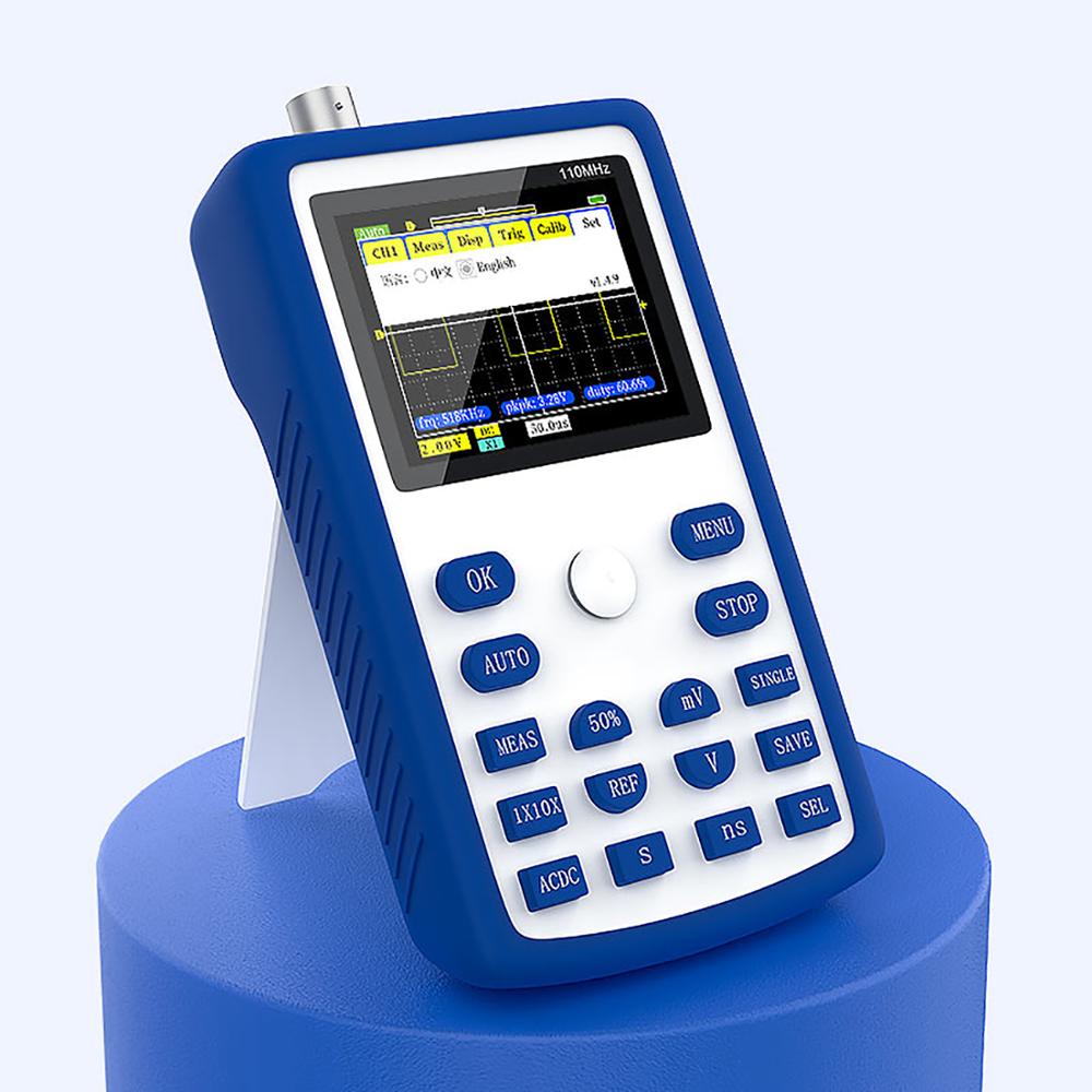 FNIRSI-1C15 Professional Digital Oscilloscope 500MS/s Sampling Rate 110MHz Analog Bandwidth Support Waveform Storage