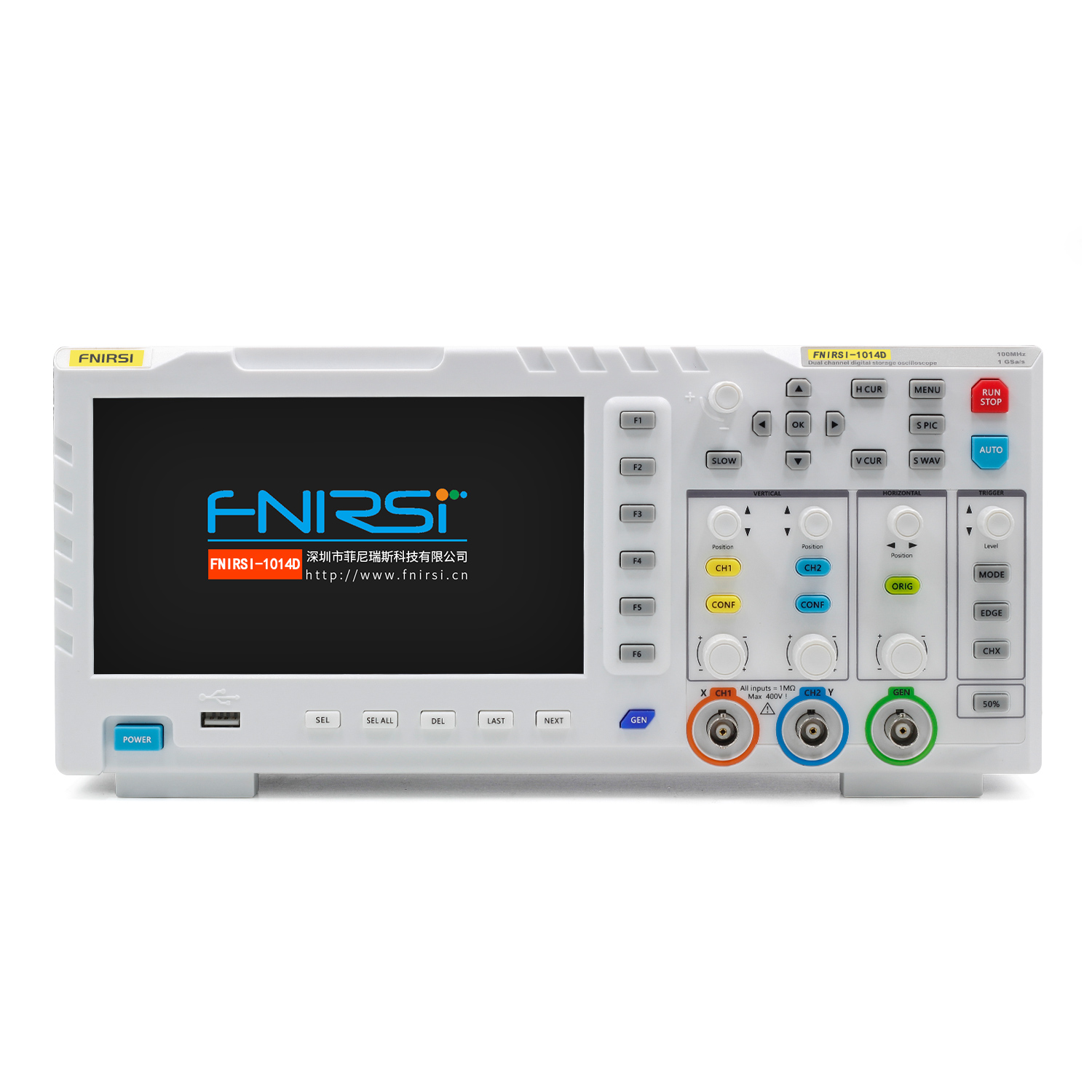 FNIRSI-1014D Digital Oscilloscope 2 In 1 Dual Channel Input Signal Generator 100MHz* 2 Ana-log Bandwidth 1GSa/s Sampling Rate