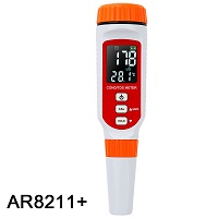 AR8211+/ AR8211 Digital Pen-type Conductivity/TDS Meter Water Quality Conductivity Monitor TDS Tester Measurement Tool LED Colorful Display