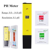 10pcs 0.1-14.00 Portable Digital PH Meter Tester Pen Medidor for Aquarium Pool Water Quality Lab PH Monitor with ATC