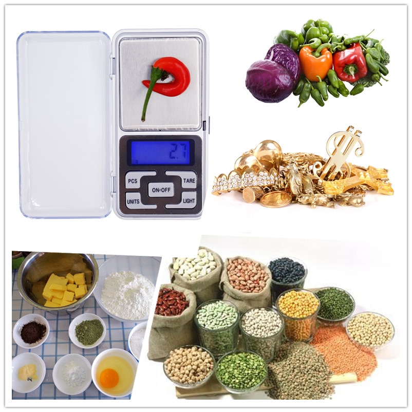 1000g 0.1g Mini Electronic  Scale 1kg LCD Digital Pocket Weight Jewelry Diomand Balance scale