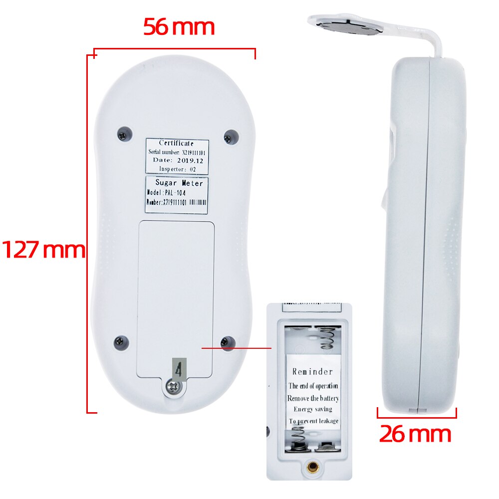 Portable salinity 0-28% PAL-104 Digital Salinity Refractometer Salinity Tester for Food Fisheries Science Research Salt Meter