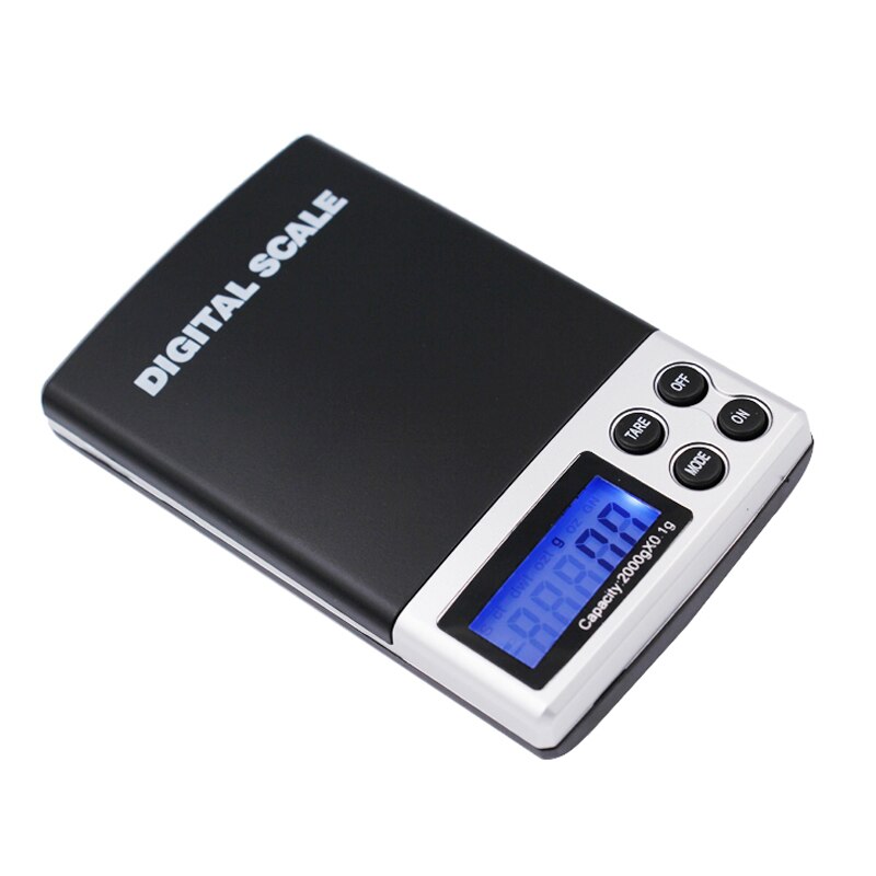 2000g * 0.1g 2Kg Digital Scales Mini Electric Balance Weight Pocket Scales Jewelry Gram Scales With Backlight