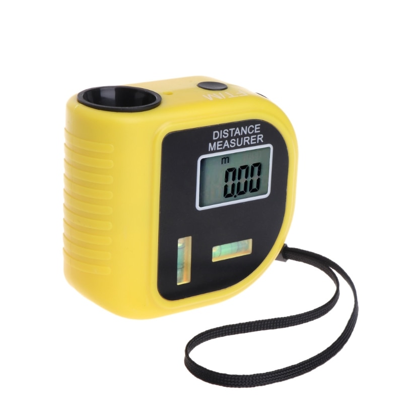 CP-3010 18M Mini Ultrasonic Digital Tape Measure Laser Range Finder Distance Meter & Laser Pointer Rangefinder Level Tool