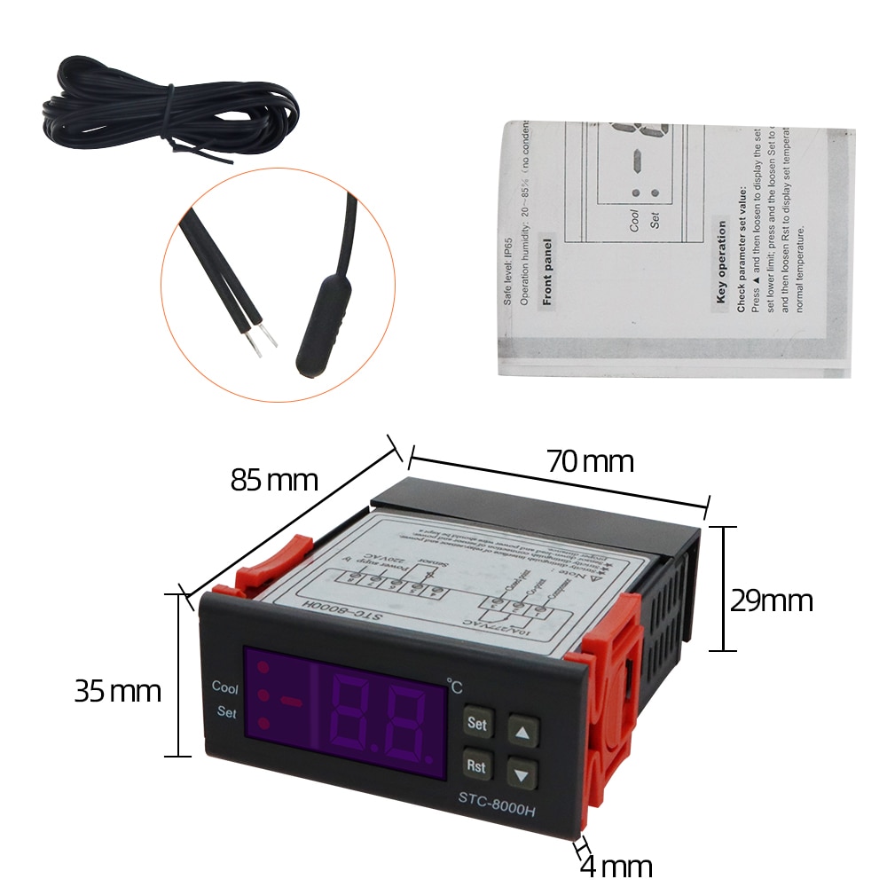 STC-1000 STC-3028 STC-8000 STC-9100 STC-8080A+ STC-3008 SHT2000 MH1210W STC-3000 Digital Thermostat Incubator Temperature Controller Thermoregulator