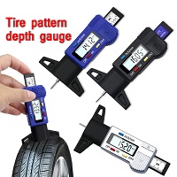 LCD Digital Car Tyre Tire Tread Depth Gauge Meter Auto Tire Wear Detection Measuring Tool Caliper Thickness Gauges Monitoring