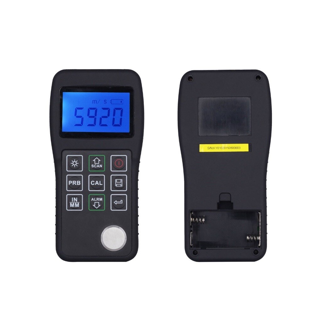 CCT11 Digital Ultrasonic Thickness Gauge High Precision Metallic ceramics composites Tester Meter 0.75-300mm 0.01mm Resolution