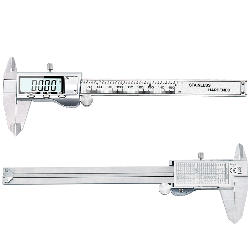 6-Inch 150mm Stainless Steel Electronic Digital Vernier Caliper Metal Micrometer Measuring