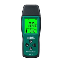 AS971 Digital Wood Moisture Meter Handheld Two Pins Wood Humidity Tester Paper Timber Damp Detector w/ LCD Display Probe Range 2%~70%