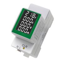 Volt Amp Power Factor Time Energy Voltage Current Monitor Din Rail Wattmeter Voltmeter Ammeter Power Meter AC50-300V wholesales