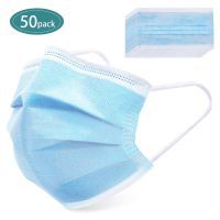 50pcs Disposable Protective Mask 3-layers Safe Breathable Mouth Face Mask CE Certified Personal Protection Free Shipping