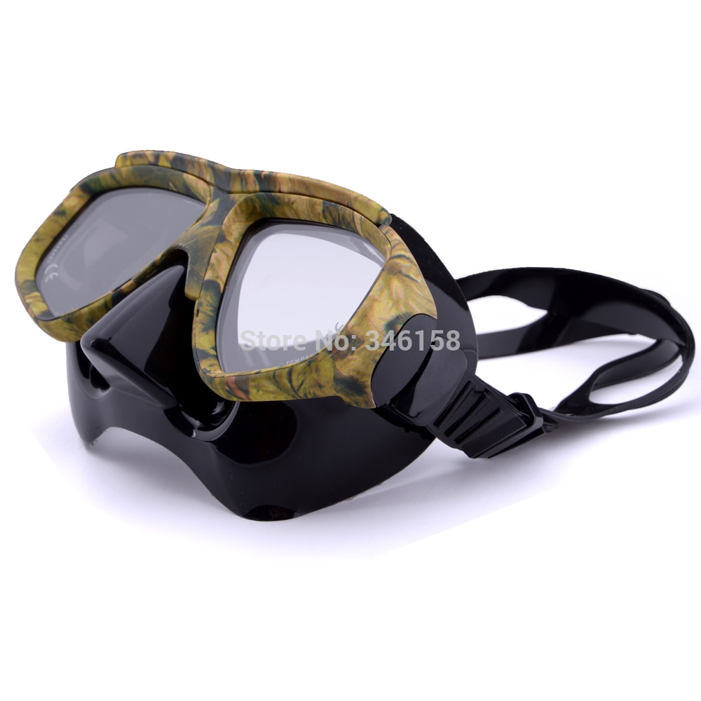 diving Mask Camouflage anti fog for spearfishing gear swimming masks googles nearsighted lenses short-sighted