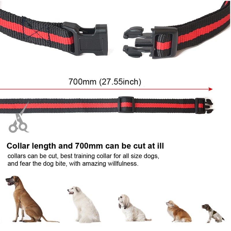 Dog Training Collar Pet Waterproof Rechargeable Shock Sound Vibration Anti-Bark 500m Remote Control For Multiple Size Dog 40%off