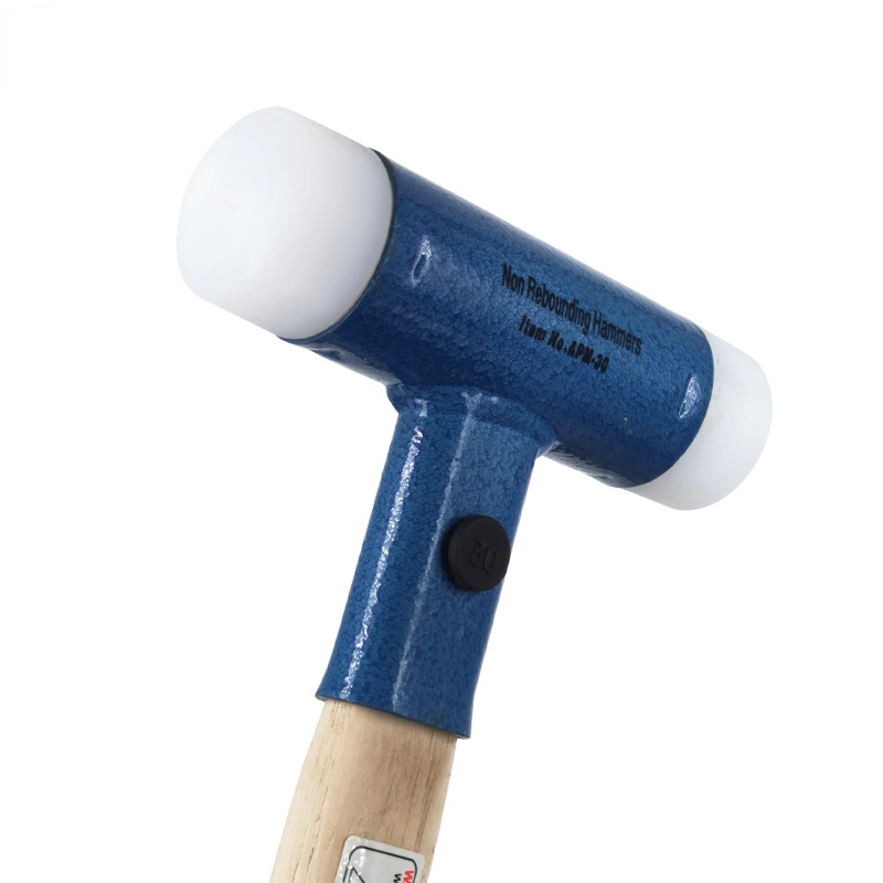 30mm-60mm Double Face Tap Nylon Hammer For Multifunctional hand tool hard plastic and Walnut wood handle diameter tools