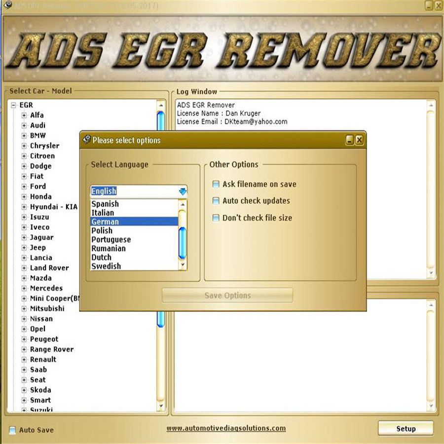 Professionale DPF+EGR REMOVER 3.0 Lambda Hotstart Flap,O2, DTC 2 Software Full 2017.5 version