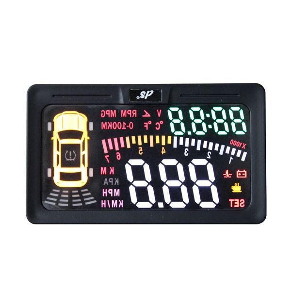 DS-300SE OBD II Heads Up Display HUD MILE KM Rpm Speed Overspeed Warning Battery Voltage Water Temp