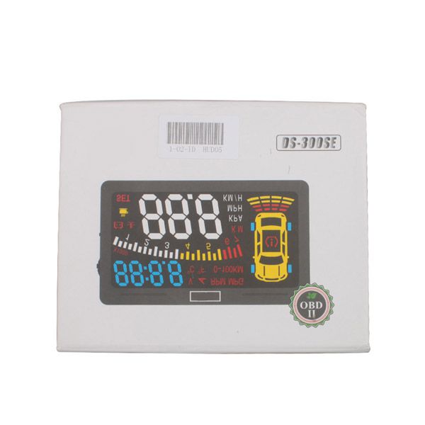 DS-300SE OBD II Heads Up Display HUD MILE KM Rpm Speed Overspeed Warning Battery Voltage Water Temp