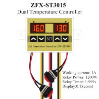 ZFX-ST3015 Dual Temperature Controller Incubator Controller temperature Humidity Thermostat Temperature Controller Regulator