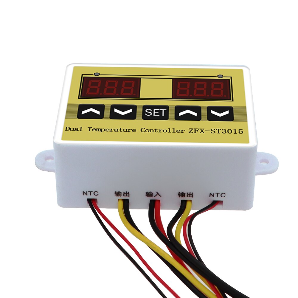 ZFX-ST3015 Dual Temperature Controller Incubator Controller temperature Humidity Thermostat Temperature Controller Regulator