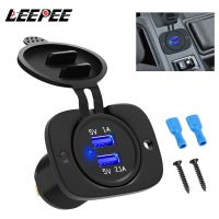 Dual USB Socket Charger 12-24V 3.1A Adapter Outlet Power for Car Motocycle Truck Marine Universal USB Socket Plug Waterproof