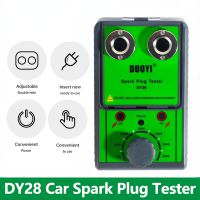 DUOYI DY28 12V Car Spark Plug Tester Dual Hole Lgnition Plug Analyzer Tool Scanner Gasoline Vehicles Petrol Car Ignition Testers
