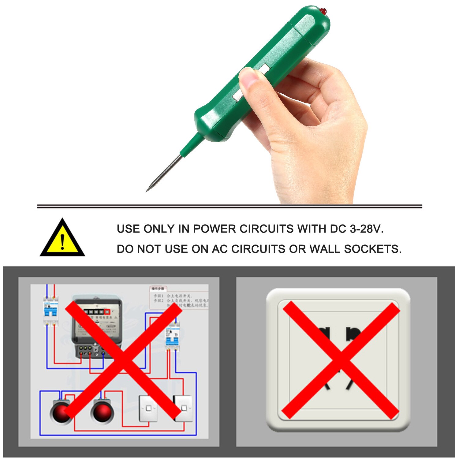 DY15 Auto Car Circuit Pen Tester 12V Automotive Cordless Circuit Tester Voltage Diagnostic Pencil Multi-function Line Detection