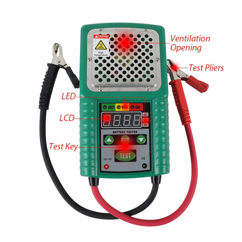 DUOYI DY226 Battery Tester 6V 12V DC Quick Cranking Charging Circut Tester UPS Automotive Solar Energy Storage Marine Battery