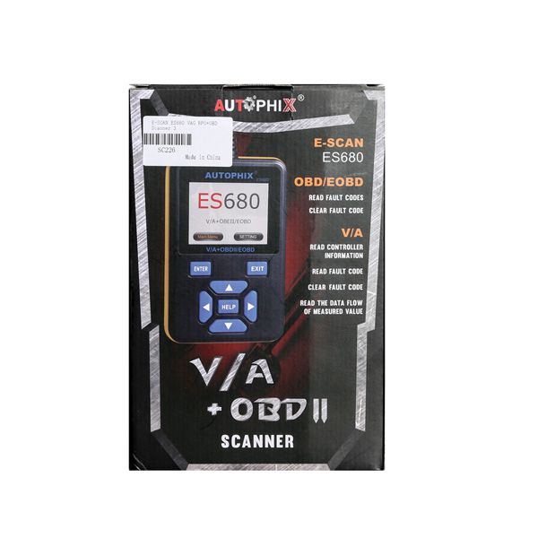 New AUTOPHIX E-SCAN ES680 V-A-G RPO+OBD Scanner Supports Multi-Language