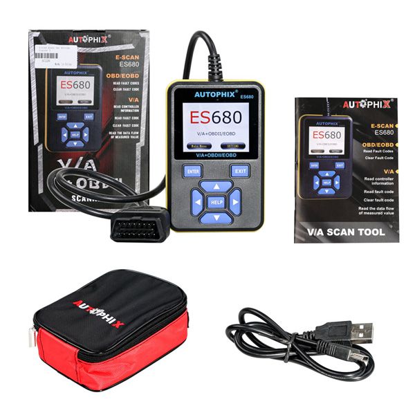 New AUTOPHIX E-SCAN ES680 V-A-G RPO+OBD Scanner Supports Multi-Language