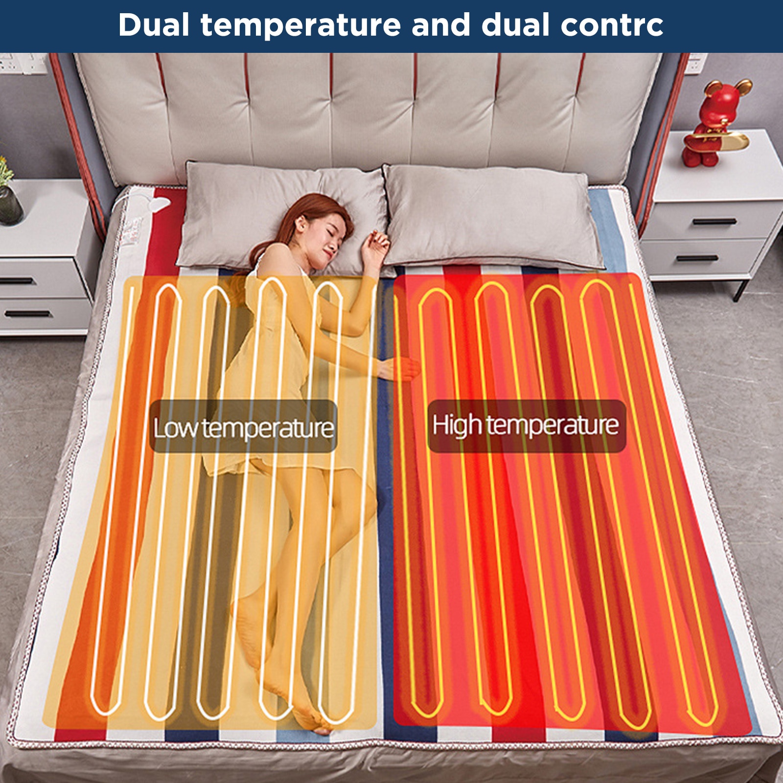 Electric Blanket 220v 110v Thicker Heater Heated Blanket Mattress Thermostat Electric Heating Blanket Winter Body Warmer