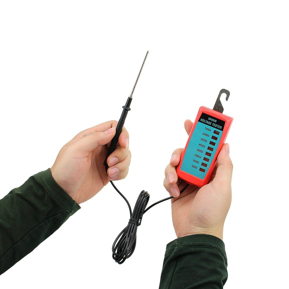 Electric Fence Voltage Tester 600V to 7000V Fence Controllers Neon Lamps No Battery Voltage Detector Pocket Size GK503B