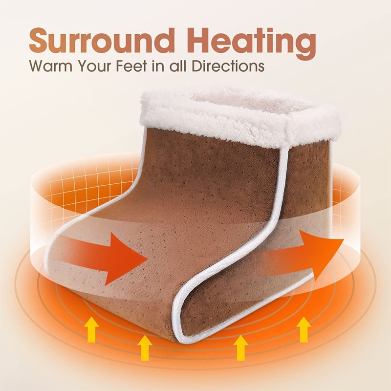 Winter Electric Foot Warmer Us Eu Charging Energy Saving Foot Warmer Warm Slippers Washable Household Sleeping Heating Pad