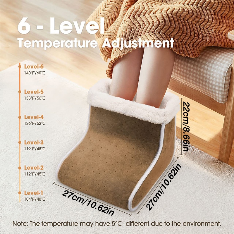 Winter Electric Foot Warmer Us Eu Charging Energy Saving Foot Warmer Warm Slippers Washable Household Sleeping Heating Pad