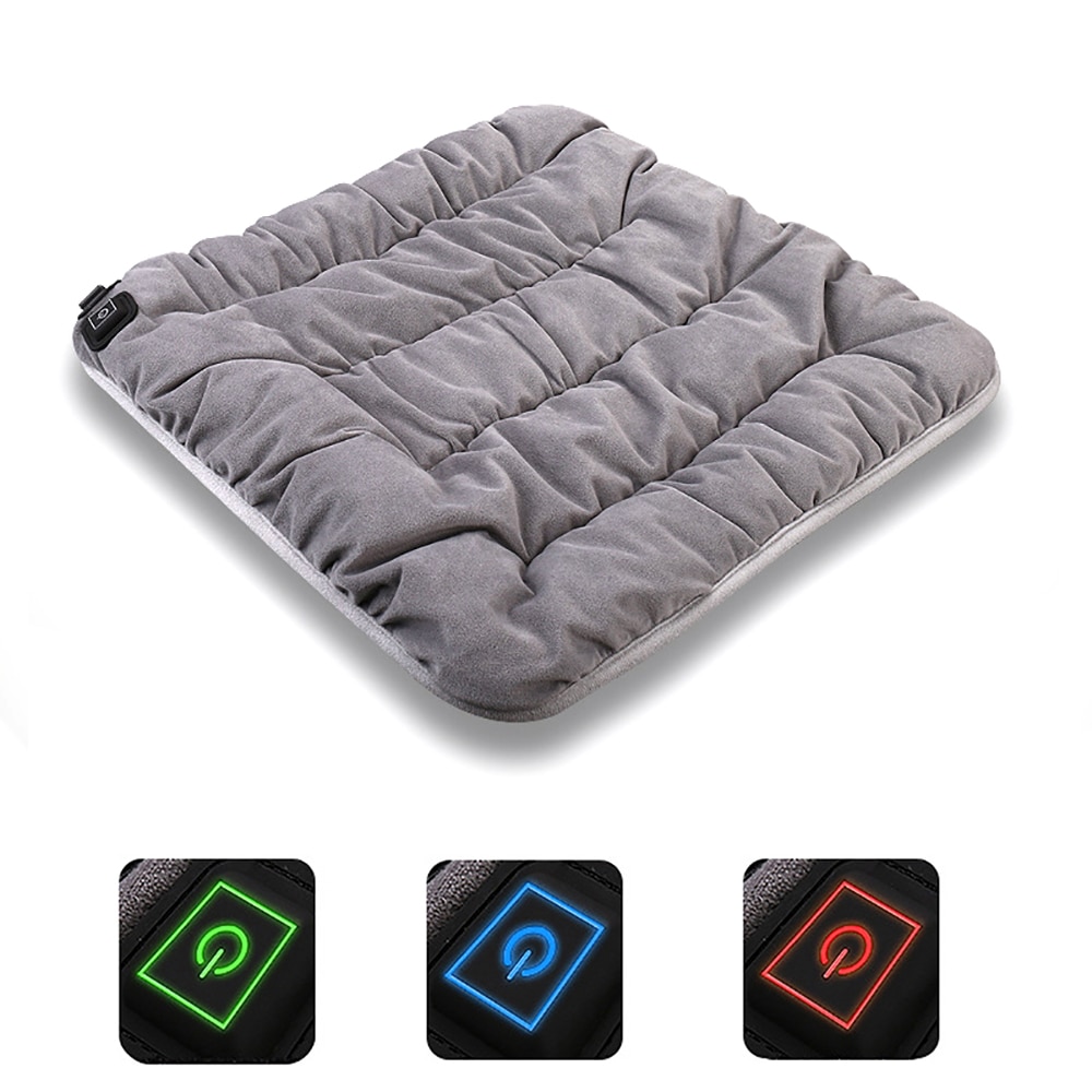 Adjustable Temperature USB Electric Heating Pad Cushion Chair Car Pet Body Winter Warmer 3 Level Blanket Comfortable Cat Dog 10W