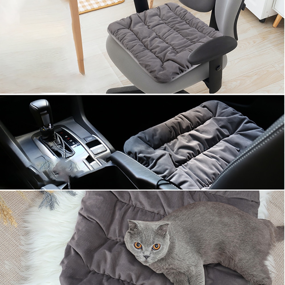 Adjustable Temperature USB Electric Heating Pad Cushion Chair Car Pet Body Winter Warmer 3 Level Blanket Comfortable Cat Dog 10W