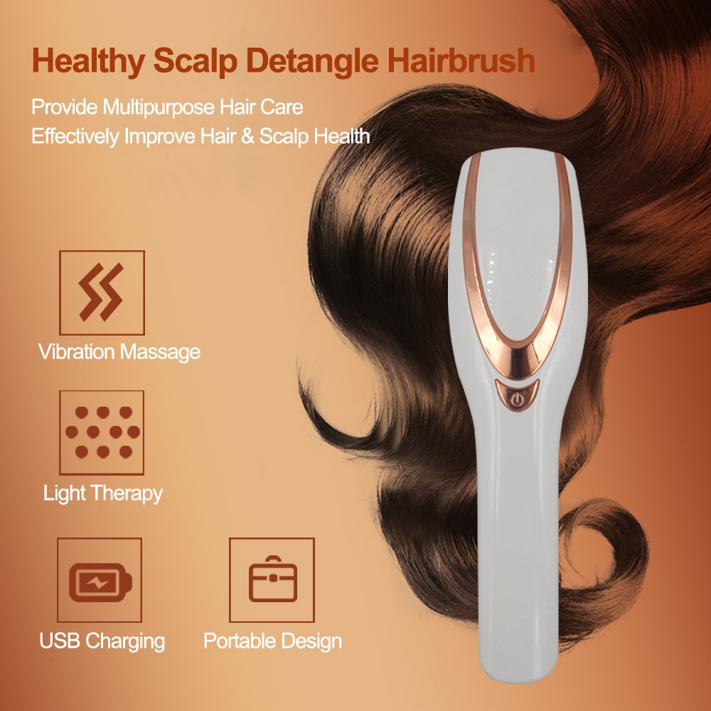 Electric Laser Hair Growth Comb Hair Brush Laser Hair Loss Stop Regrow Therapy Comb Ozone Infrared Massager Drop Shipping