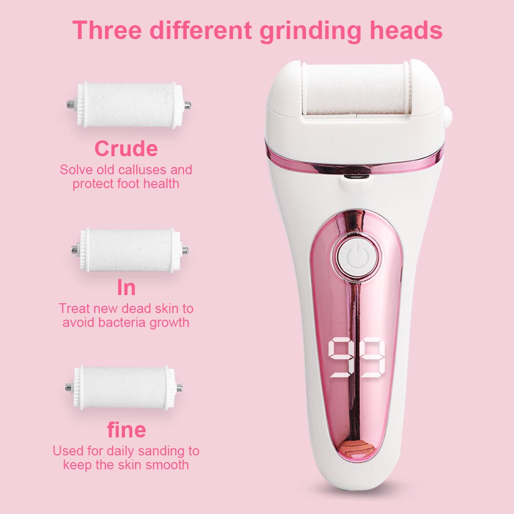 Electric Pedicure Tools Foot Care File Leg Heels Remove Dead Skin Callus Remover Feet Clean Care Machine LCD Foot Skin Care Tool