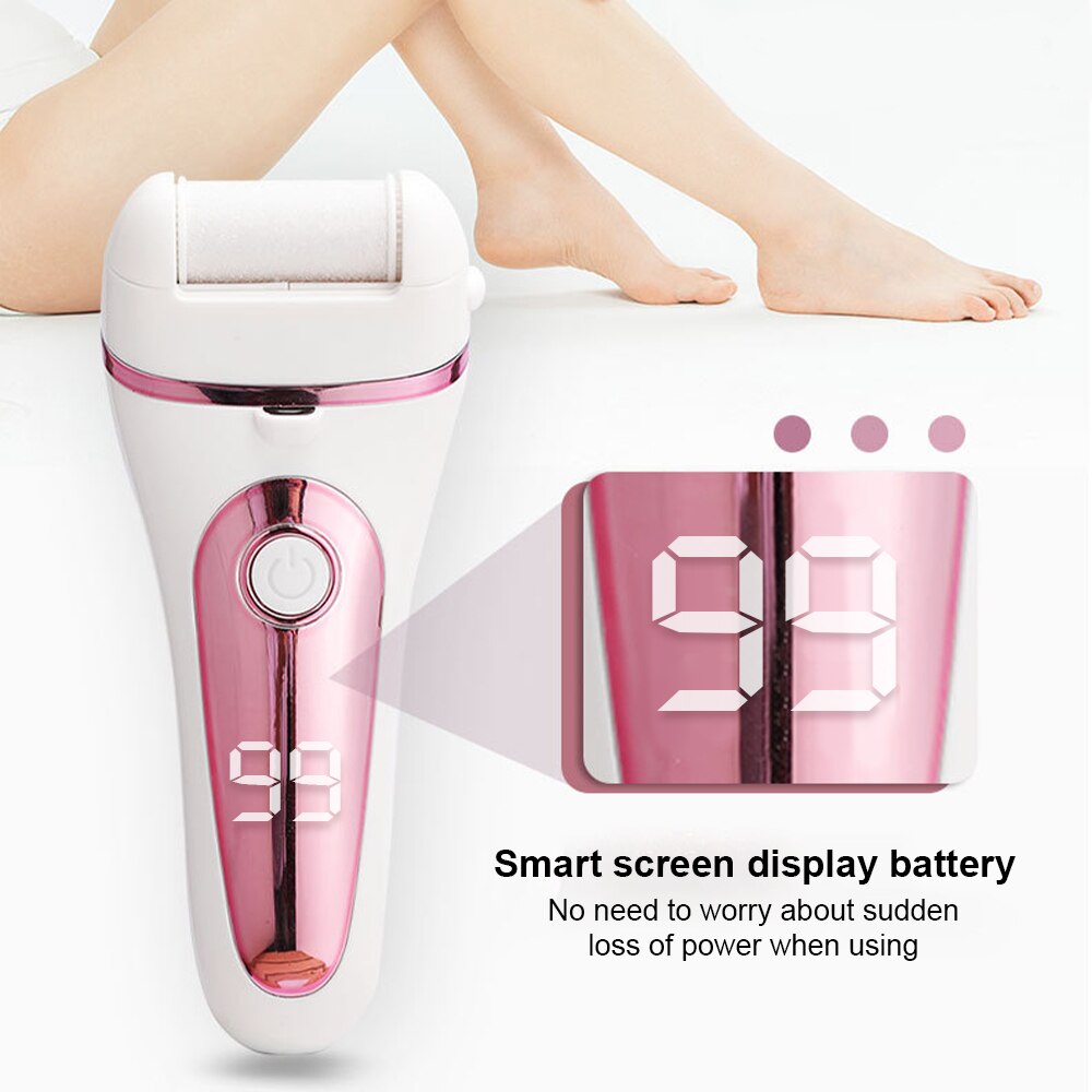 Electric Pedicure Tools Foot Care File Leg Heels Remove Dead Skin Callus Remover Feet Clean Care Machine LCD Foot Skin Care Tool