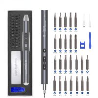 Precision Electric Screwdriver 24 Pcs S2 Alloy Steel Bit Screwdrivers Type-C Fast Charging Screwdriver Set Repair Power Tools