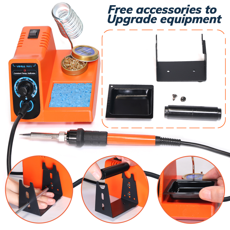 YIHUA 926LED-III  960-I 130W Soldering Iron with 2 Helping Hands Electric Soldering Iron Min SMD Soldering Station DIY Soldering Kit