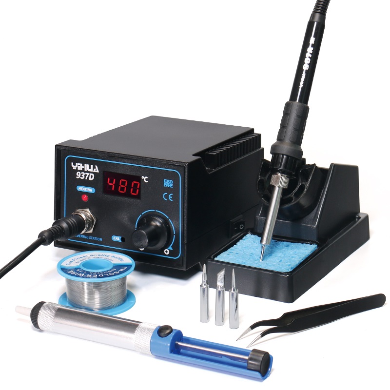 YIHUA 936 937D 939D+ 40W Soldering Iron Soldering Station Adjustable Constant Temperature Electric Soldering Iron Station Repair Tools