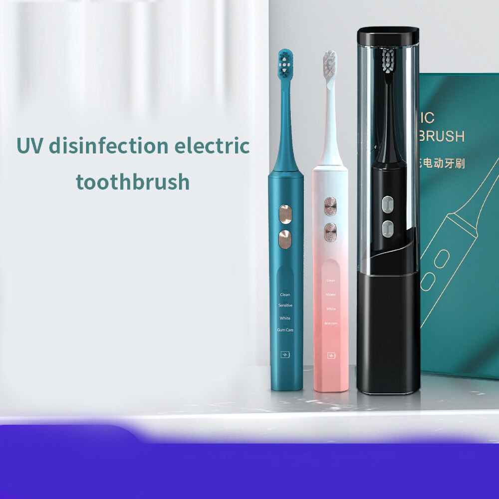 New Ultrasonic Electric Toothbrush Adult Uv Disinfection Magnetic Levitation Electric Sonic Waterproof Soft Hair Toothbrush