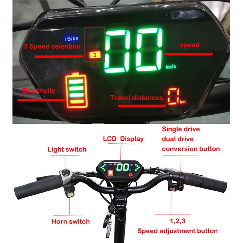 60V 5600w Electric step Scooter Motor Wide Off Road Tire Samsung Lithium Battery with Seat Folding Sea Mountain elektro scooter