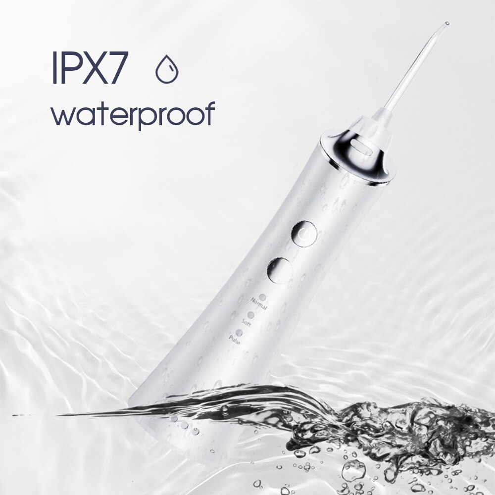 Oral Irrigator Syringe Water Flosser Portable Electric Tooth Dental Water Jet USB Rechargeable 150ML IPX7 Teeth Cleaner